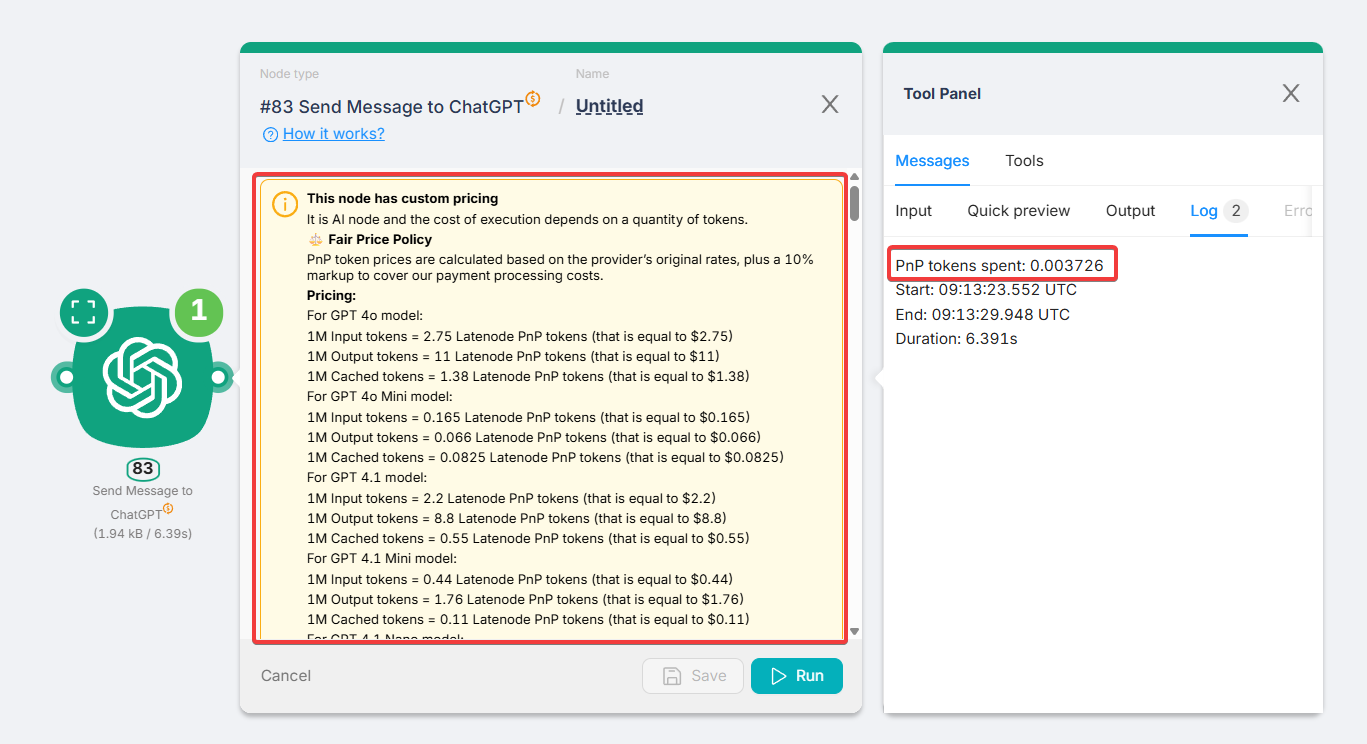 PnP usage in log