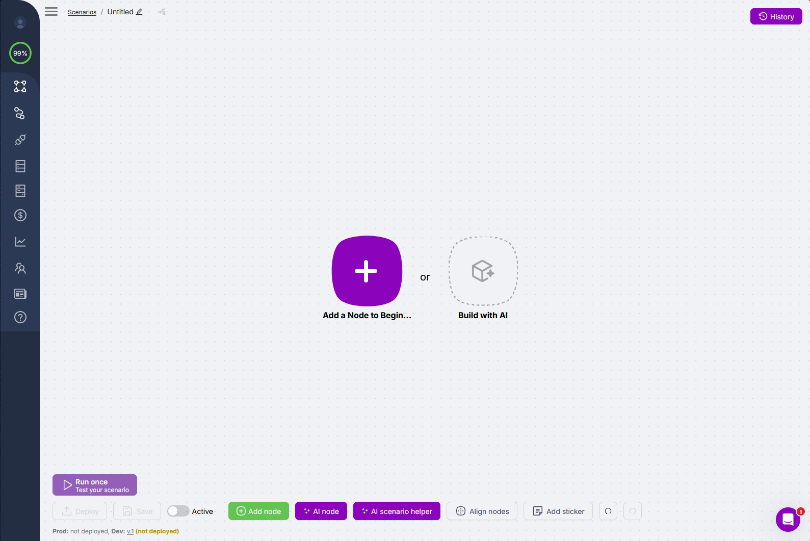 Latenode visual editor