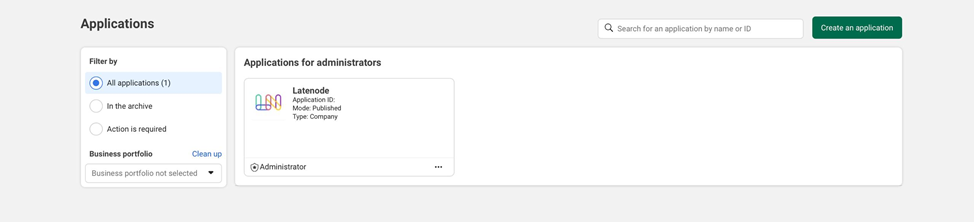Facebook Developer App