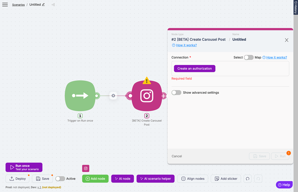 Create authorization