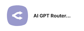 AI GPT Router node overview