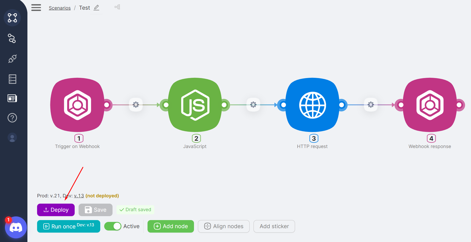 Deploy previous version