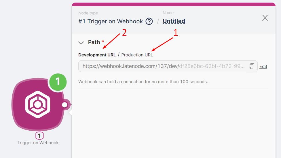 Production and Development URLs
